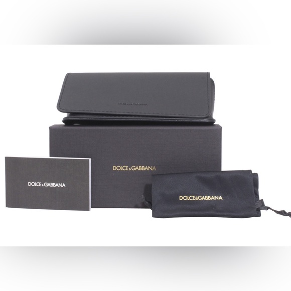 NEW DOLCE&GABBANA AVIATOR DG2294 01/87 SUNGLASSES DG2294 0187 BLACK EYEWEAR - Picture 4 of 4